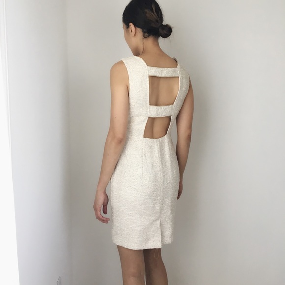 TWEED KNIT OPEN BACK MINIDRESS - Picture 3 of 7